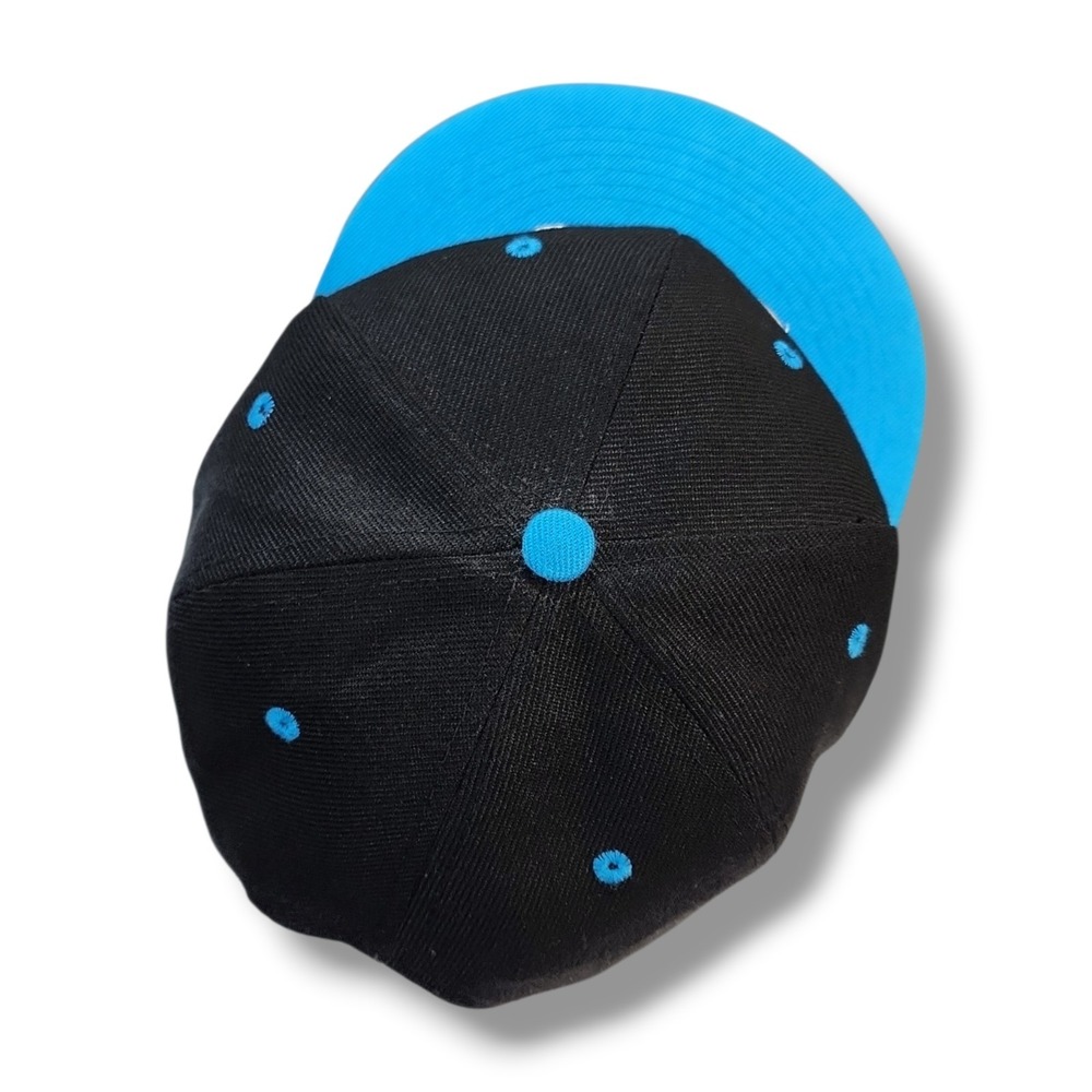 Mei Yu Gao DALLAS Embroidered Hat Ball Cap Snap Back Black/Blue NEW - Picture 7 of 9